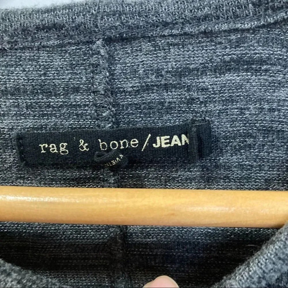 RAG & BONE Gray Long Sleeve Tee Shirt Casual Size Small - Picture 2 of 4